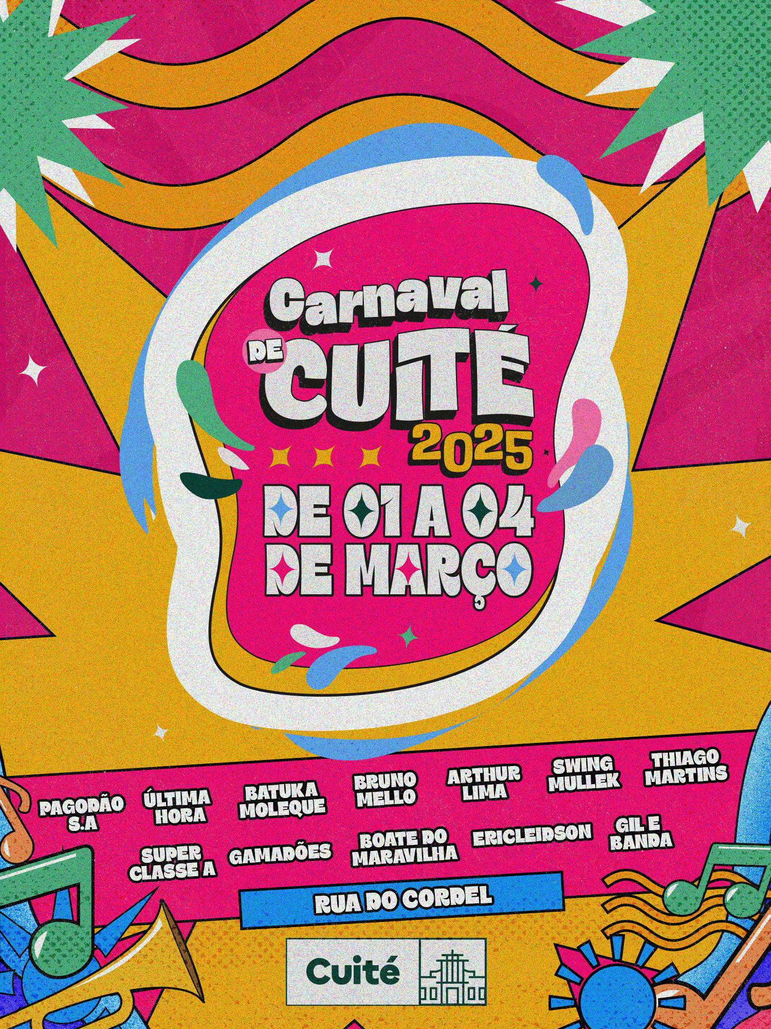 CUITÉ TERÁ QUATRO DIAS DE CARNAVAL MISTURANDO TRADIÇÃO E ATRAÇÕES PARA TODAS AS IDADES