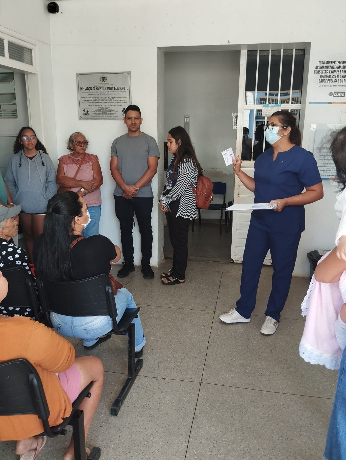 Hospital Municipal de Cuité realiza ações para Campanha Agosto Lilás