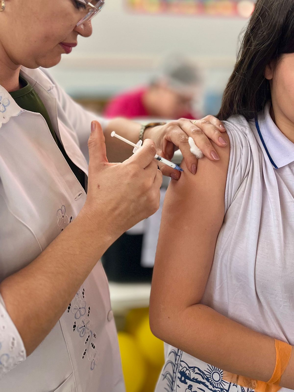 Prefeitura de Cuité promove Dia D de Vacinação contra o Sarampo na Escola Vidal de Negreiros