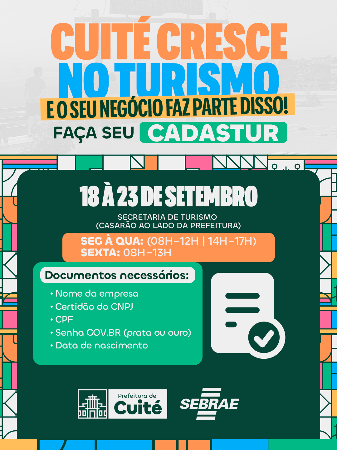 Prefeitura de Cuité orienta setor turístico para adesão ao Cadastur